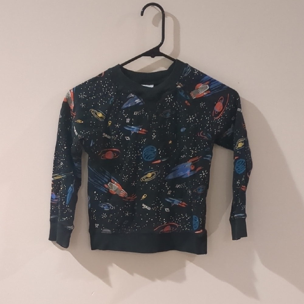 Space-Themed Crewneck Sweater